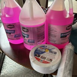 RV Roof Tape And Caulking, Rv Antifreeze, Shower Curtain (new)