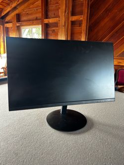 24” 1080p Black Flat Screen Computer Monitor with Stand