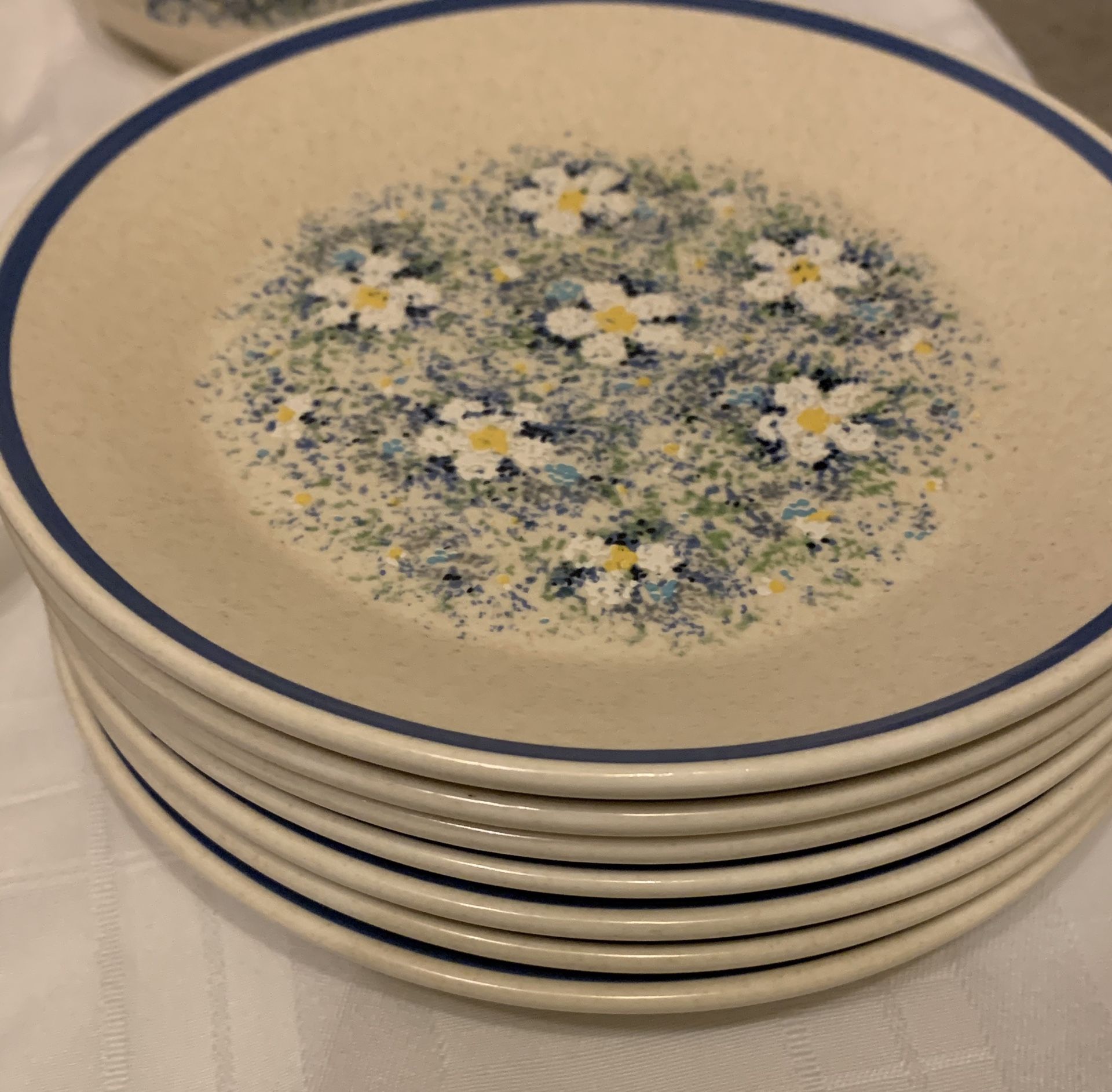 Vintage LENOX Dewdrops Temper ware creamer salad dessert plates