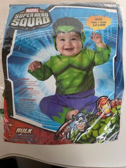 Marvel Hulk costume size 12-18 months