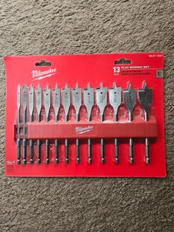 Milwaukee 13 Pc. FLAT BORING SET (48-27-1520)