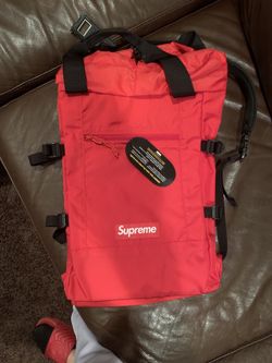 Supreme red tote backpack