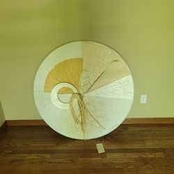 Hand Made Round Art Piece