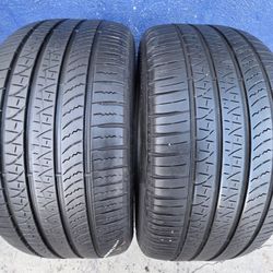 2 USED TIRES PIRELLI 235/40/19