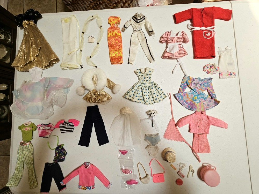 Vintage Barbie Clothes 60's, 70's, 80's, 90's Lot C