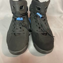 Nike Air Jordan 6 Retro Black Blue Sneakers Size10