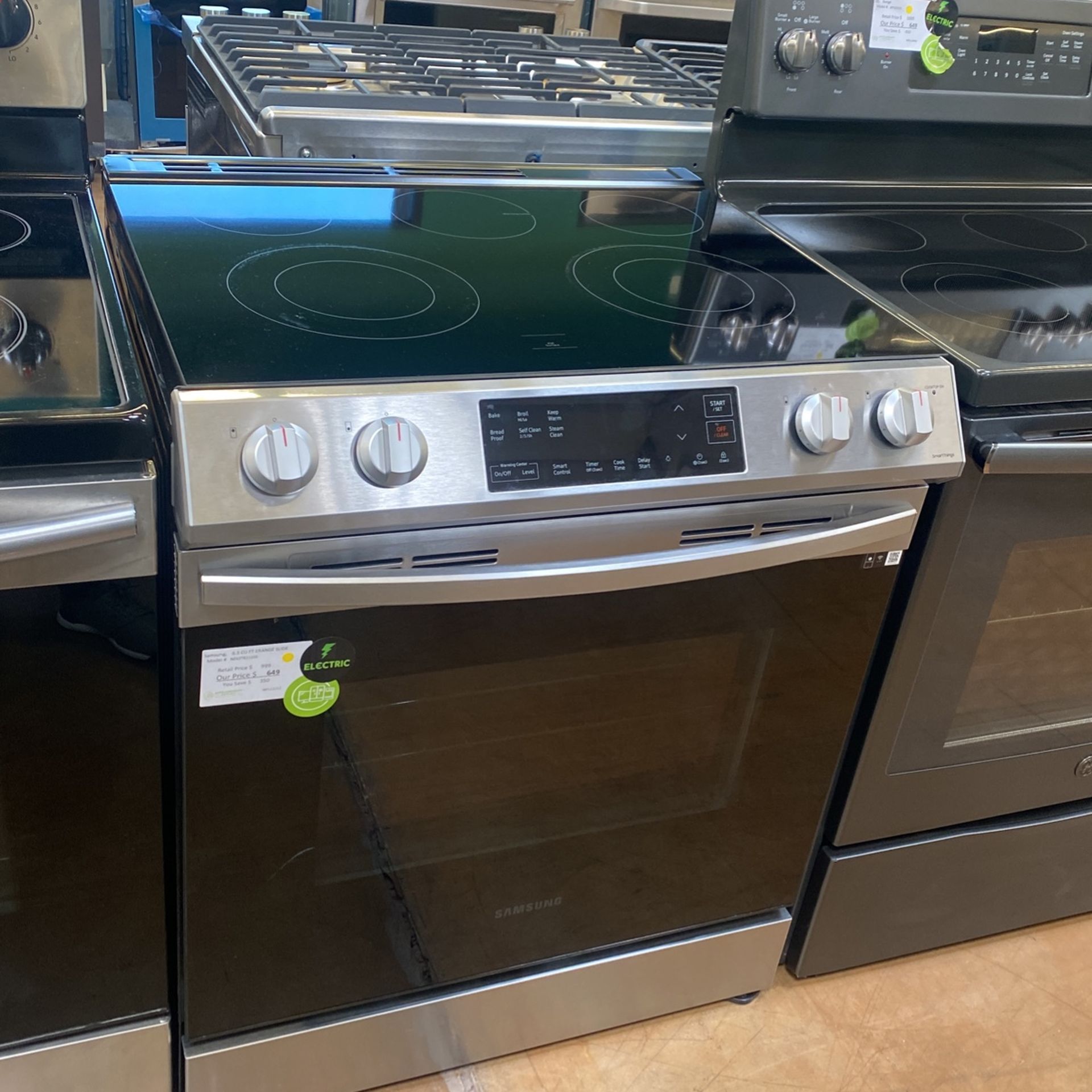 discount wholesaler Samsung Samsung Slide In Electric 6.3 Range for