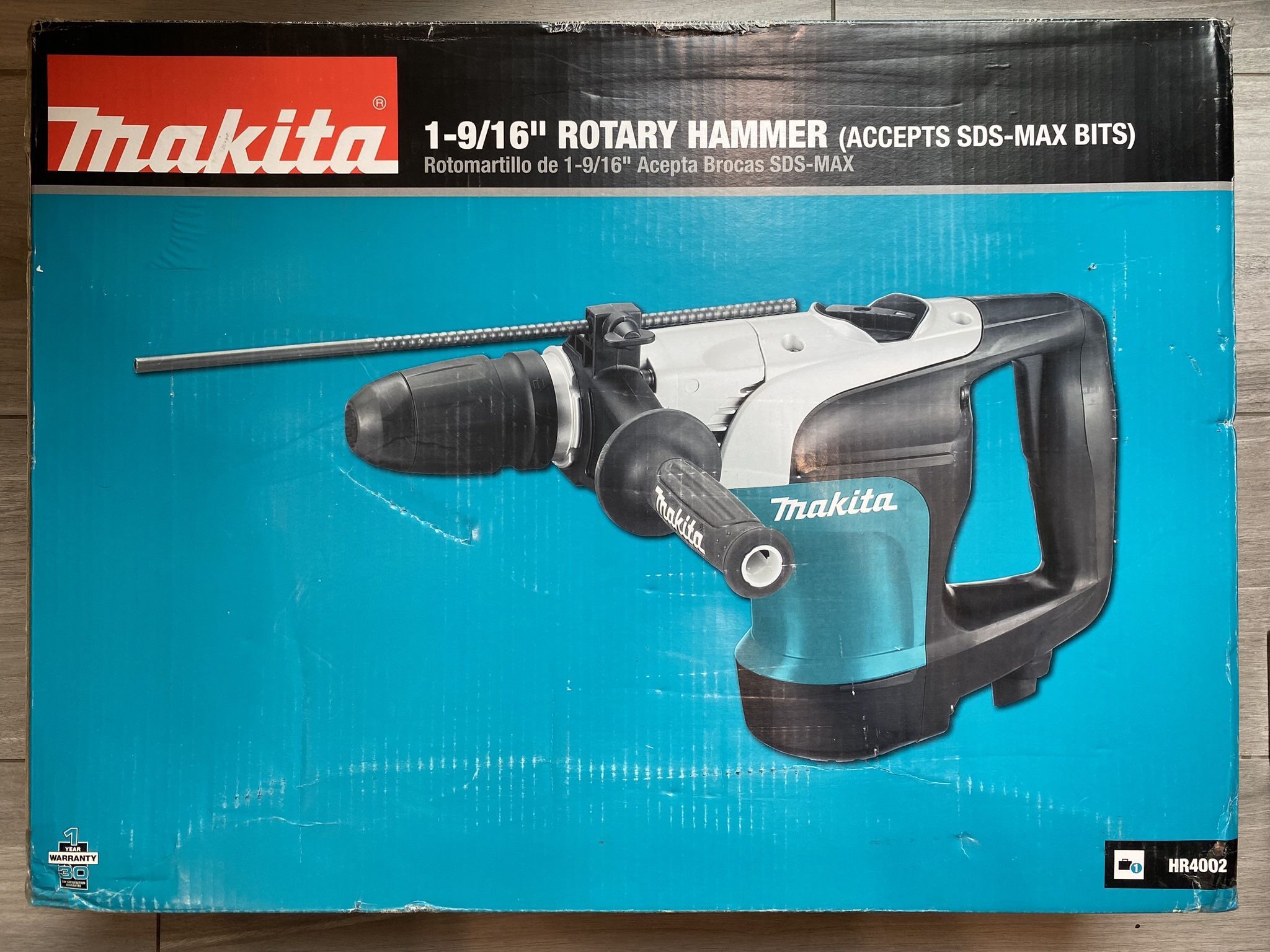Makita HR4002 10 Amp 1-9/16 in. Corded SDS-MAX Concrete/Masonry Rotary Hammer Drill with Side Handle and Hard Case