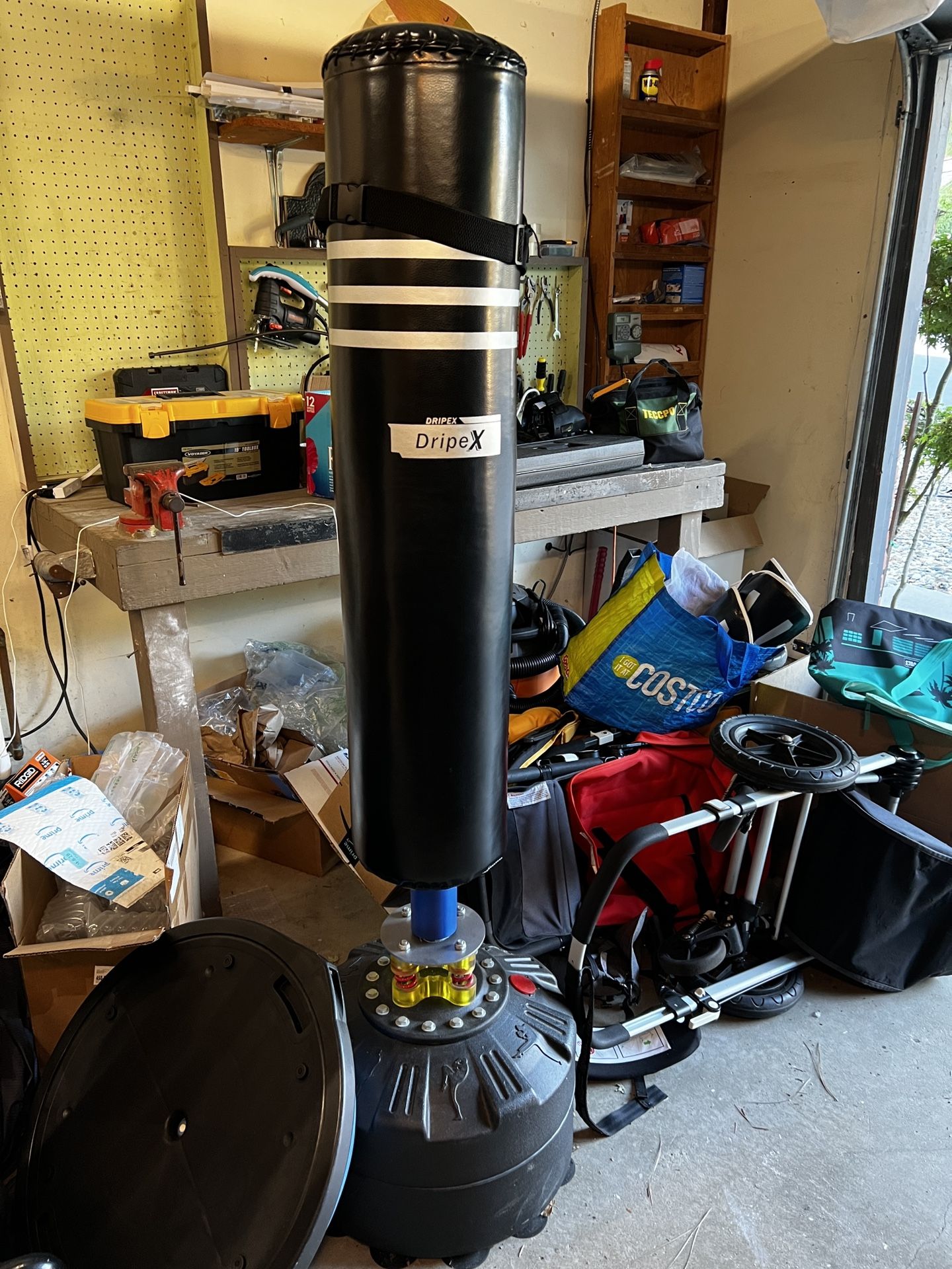 Dripex Freestanding Punching Bag + Phone Holder