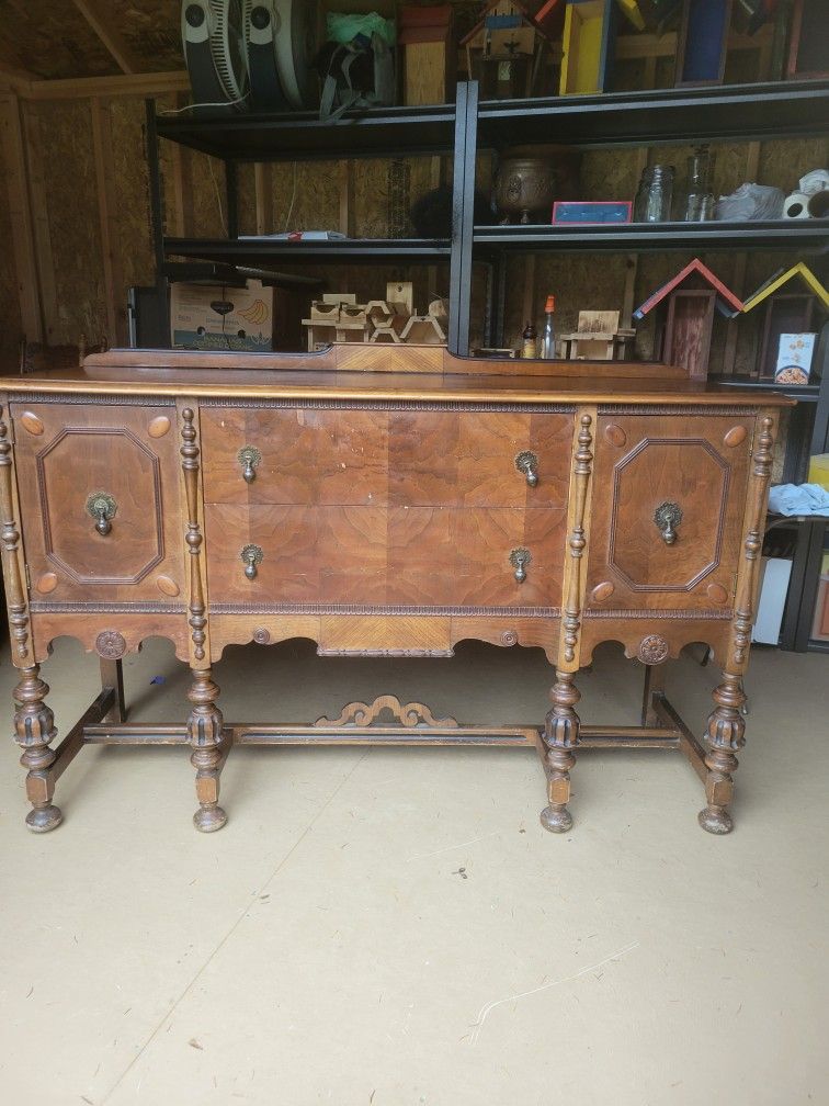 Antique Sideboard Or Buffet 