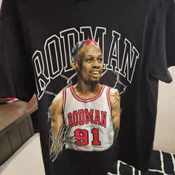 Dennis Rodman Tee Graphic Size Medium