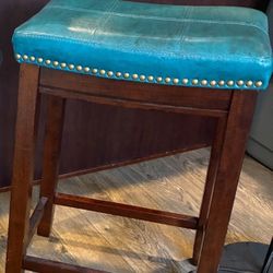 Single Blue Bar Stool