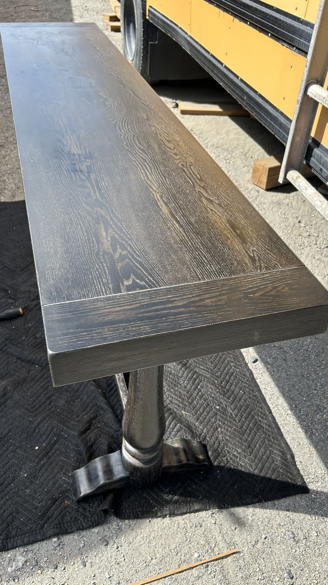 Large Tall Console Table Sofa Bar Entry Table Dark Grey L84”*D18”*H37”(address In Description)