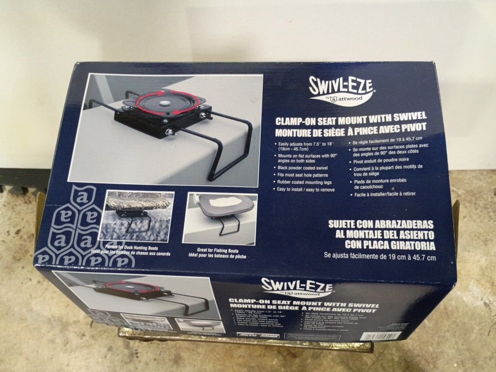 Swivl-Eze Clamp-On Boat Seat Mount