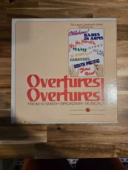 Mantovani Overtures! Overtures! Longines Symphonette Vinyl LP