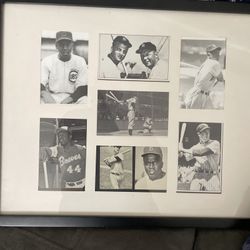 Vintage 1(contact info removed)  MLB HALL OF FAME PICTURES, Hank Arron, Ernie Banks, Joe DiMaggio, Jackie Robinson,  Rodger Miras, Ted Williams 