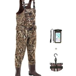 Camo Waterproof Fishing Bootfoot Waders for Fishing & Hunting