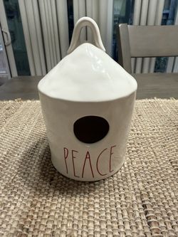 Rae Dunn Peace Birdhouse Christmas