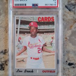 '70 Topps Lou Brock Baseball Card!