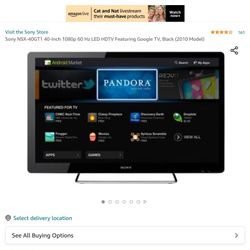 Sony Google Led TV 40in 