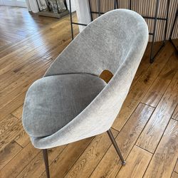 West Elm Orb Dining Chair Mineral Grey