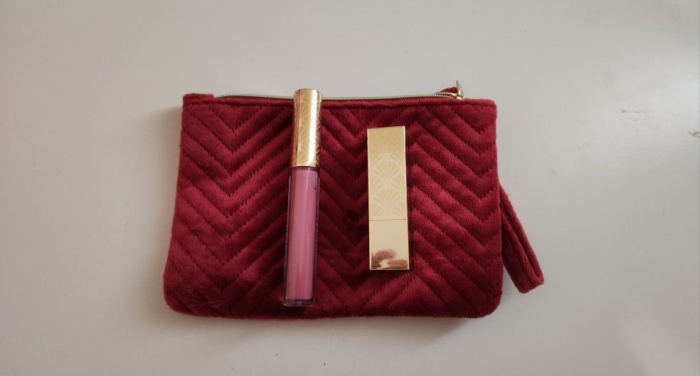 Free Cosmetic Bag With 2 Lip Gloss Estee Lauder Brand New