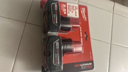 2 pack m12 4.0 baterys $100