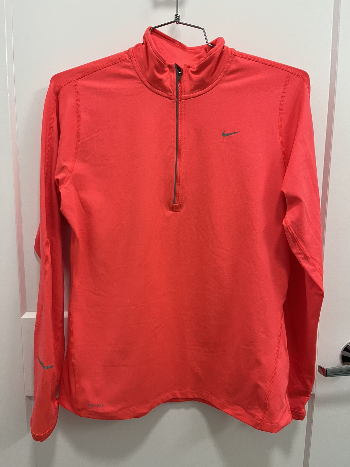 Nike Ladies Dri-Fit 1/4 Zip Jacket - Hot Pink Color - Size Large