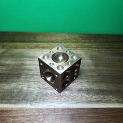 Dapping Cube Jewelers Block Brass