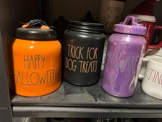 Rae Dunn Halloween canisters