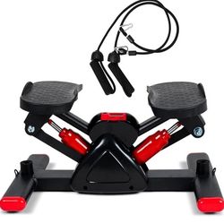 NIB Steppers for Exercise Mini Stair Stepper, Cardio Workout Equipment, Twist Stair Stepper with Resistance Bands Up-Down Motion for Full Body Workout