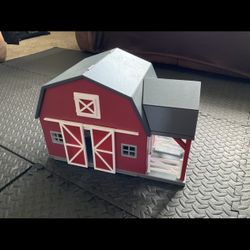 Terra by Battat Wooden Barn Farm With Terra by Battat Country World Farm Animals and Accessories Figure Set 