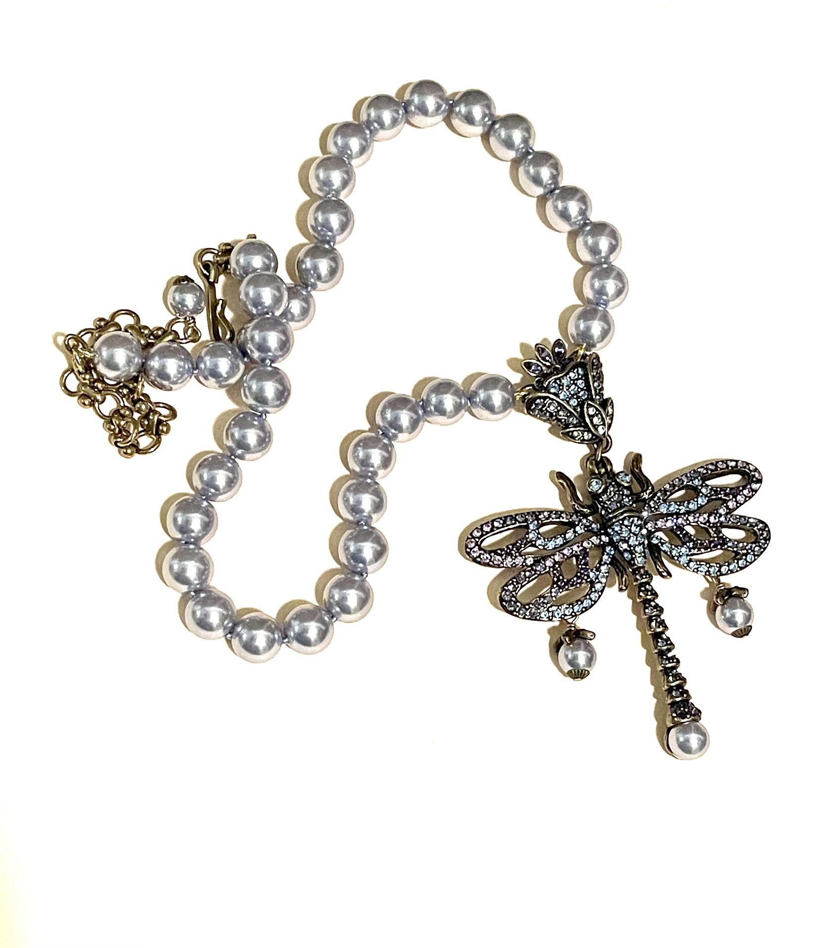 Retired Heidi Daus Dragonfly Necklace