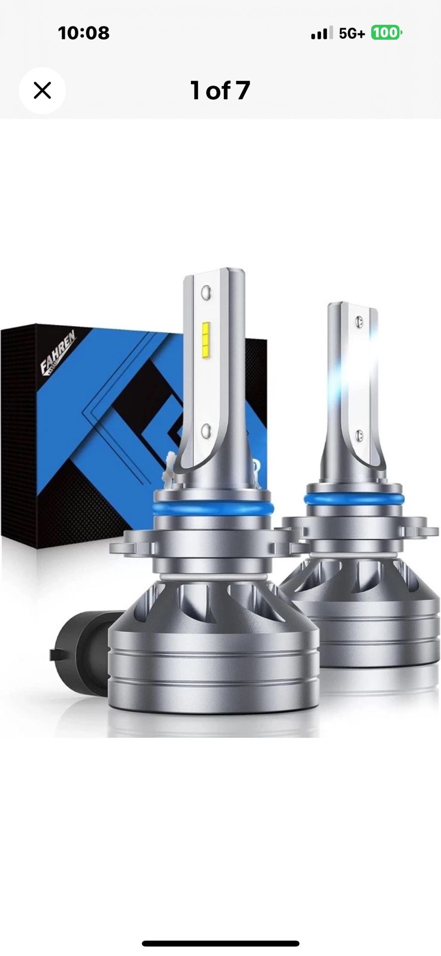 Fahren H10/9145/9140 LED Light Bulbs 80w 12000LM 6500K Cool White Pair 400% Ford