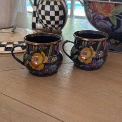 Rare Mackenzie Childs Tea Cups