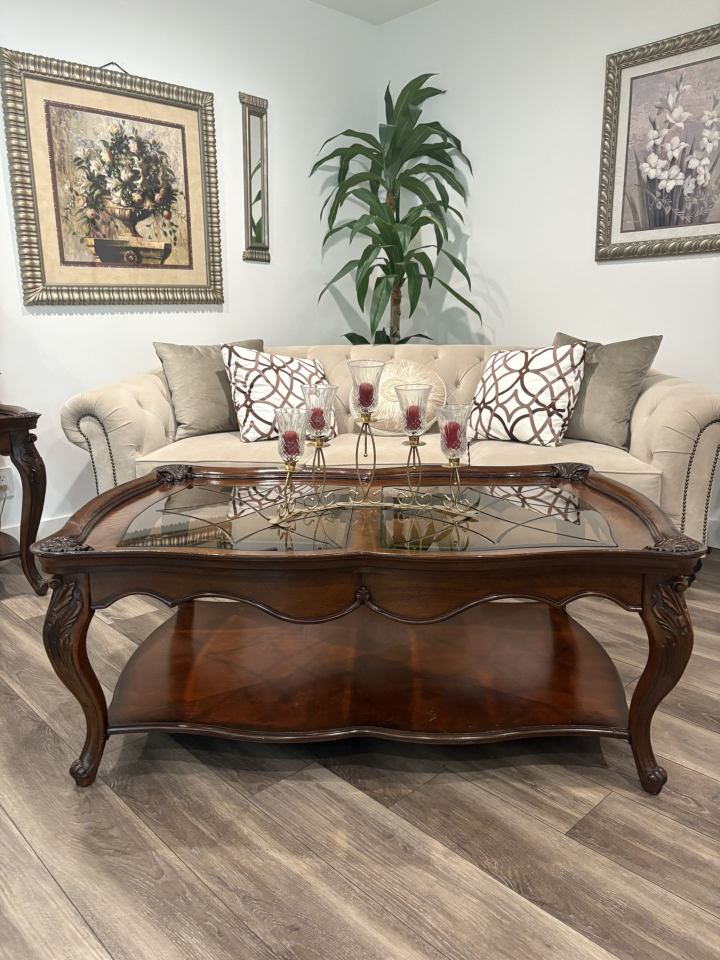Coffee Table And 2 End Tables
