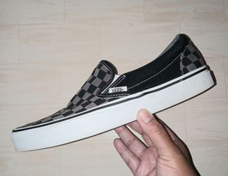 Vans Classic Slip On Checkerboard Black and Grey