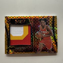 23-24 Panini Select - RARE TRI-COLOR Jumbo Patch RC GOLD /10 Kobe Bufkin #RJS-BK