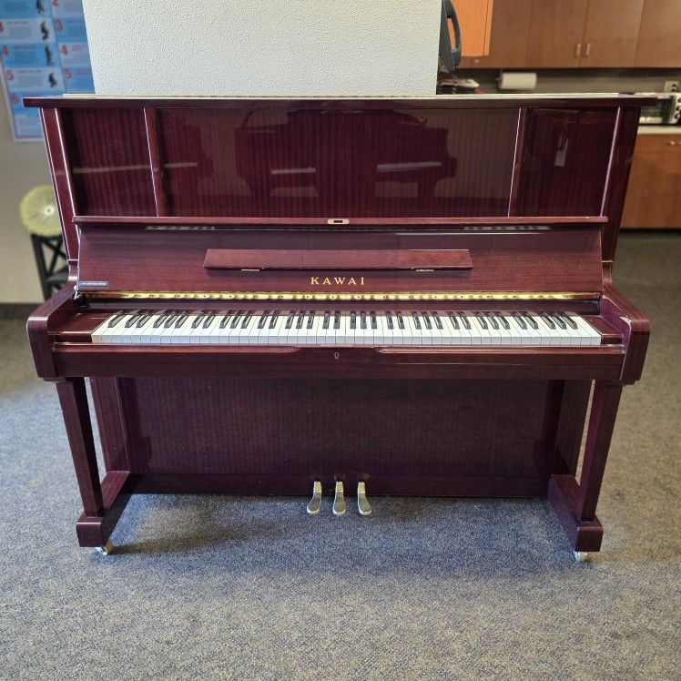 Kawai K-50 E Upright Piano in Polished Mahogany 49" Tall