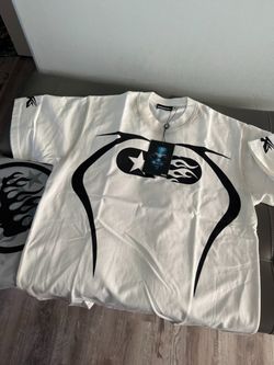 White Graphic Oversized T-Shirt with Tags