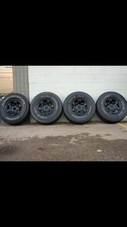 <> <> 17" Dodge Durango Ram Dakota Black Wheels And Tires <> <>