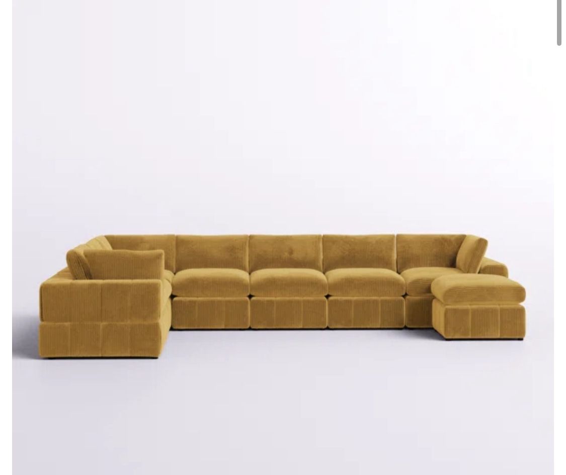 Aneea 8 - Piece Corduroy Sectional