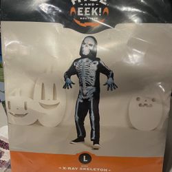 Halloween Skeleton Costume Size L