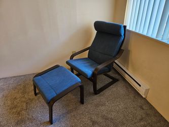 Ikea Chair and Ottoman