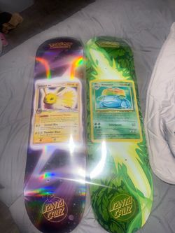 Venusaur/Jolteon Santa Cruz x Pokémon Skateboard Deck Set of 2