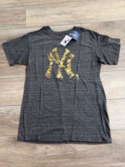 New York Yankees Camo Logo T-Shirt Mens Large Gray Fanatics MLB