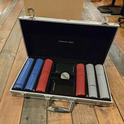 Sharper Image Poker Chip Set with case