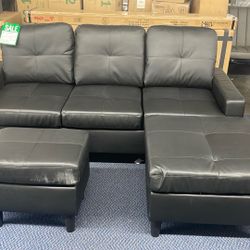 Reversible Sectional Black Color 