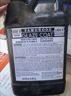 Famowood Glaze Coat Side B Hardener 1 Gallon