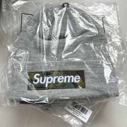 Supreme Box Logo Beanie Ash Grey